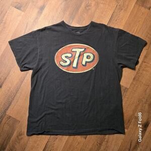 Black STP logo graphic tee size XL